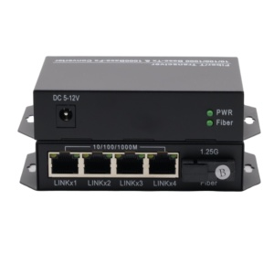 Gigabit sợi Quang Phương tiện truyền thông chuyển đổi 1000Mbps 3km Ethernet <span class=keywords><strong>4</strong></span>-Port RJ45 với 1 sợi SC hiệu suất cao thiết bị quang học - Product Image 6