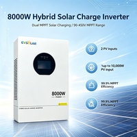 Onduleur solaire biphasé 8KW en stock aux États-Unis, onduleur hybride 8000W, onduleur à phase divisée 110V/120V/220V/240V, double MPPT, UL1741