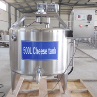 Machine de fabrication de fromage automatique commerciale/Offre Spéciale 500L Le réservoir de fabrication de fromage pour la laiterie usine le fromage