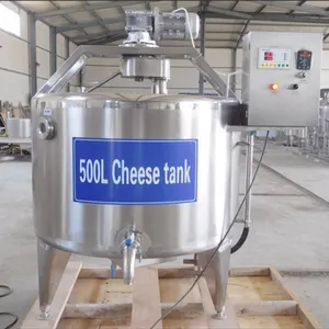 Kommerzielle automatische Kä seher stellungs maschine/heißer Verkauf 500L Käse herstellungs tank für Milch verarbeitung maschinen Käse