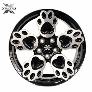 Rines Deportivos XINGTU Forjados a la Moda con Diseño Único de Patrón Animal, Acabado Negro Mecanizado para Smart Fiat <span class=keywords><strong>500</strong></span> SUV Compacto, PCD 5x114.3 - Product Image 3