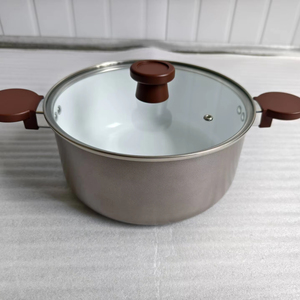 Cổ Điển 6-Mảnh Hợp Kim Nhôm Đồ Nấu Nướng Đặt Bakelite Xử Lý Không Dính Lớp Phủ Gốm Rõ Ràng Glass Có Nắp Đậy Cảm Ứng Sẵn Sàng Lò - Product Image 2