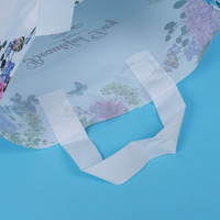 Sac fourre-tout en plastique avec deux poignées, design exclusif pour les boutiques locales, logo personnalisé, sacs de shopping sur mesure