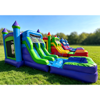 Château gonflable personnalisé en PVC durable pour enfants, idéal pour les fêtes d'anniversaire en plein air
