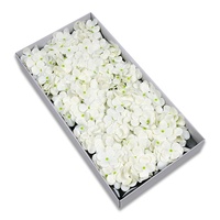 Sentuhan Nyata Dekorasi Buatan Hydrangea Diawetkan Daun Besar Hydrangea Sutra Bunga Dekorasi Pesta Pernikahan