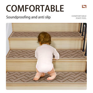 Alfombra Antideslizante Yunshu para Escaleras, Rectangular, Mezcla de Materiales, Protector de Alfombra para Uso Doméstico - Product Image 4