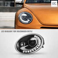 Kit de phares améliorés pour VW Beetle 2013-2018, LED intégrées, feux de route, feux de croisement, DRL, compatible OLIVER
