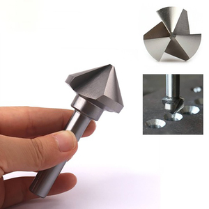 HSS 3 Flute 90&deg; Countersink Drill Bit Chamfering <strong>Tool</strong> 4.5-50mm Round Shank - Product Image 1
