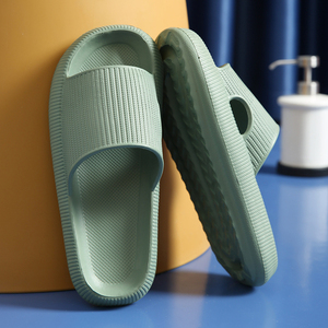 Sandales à plateforme épaisse pour femmes, style nuage, pour l'été et la plage, en EVA à semelle souple, pour loisirs, hommes et femmes, chaussures antidérapantes pour intérieur et salle de bain - Product Image 4