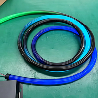 Tube diffuseur en gel de silice néon LED noir, tube souple en corde, étanche IP67 pour bande lumineuse flexible RGB WS2812B SK6812 WS2811 5050