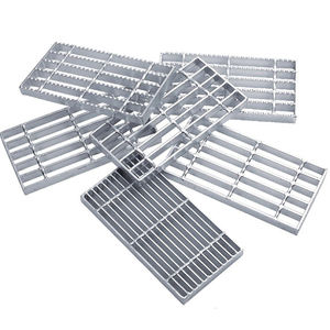 Valla de plataforma Rejilla de acero inoxidable para escalones de escaleras Pasaje Pisos Puente Aceras - Product Image 1