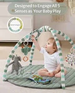<span class=keywords><strong>Tapis</strong></span> d'éveil pour bébé avec 6 jouets détachables pour le développement sensoriel et motoriel progressif - <span class=keywords><strong>Tapis</strong></span> d'activités pour bébé - Product Image 6