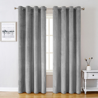 Rideaux occultants élégants DaiRui pour décoration intérieure, rideaux de fenêtre en velours occultant, rideaux en velours doux pour salon, vente en gros