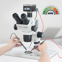 Microscope stéréoscopique trinoculaire SANQTID pour réparation de cartes PCB de téléphones portables, caméra électronique numérique industrielle, multimètre et imagerie thermique