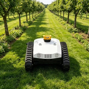 Vehículo Robótico Inteligente, Máquina Cortadora <span class=keywords><strong>de</strong></span> Césped Eléctrica con Control Remoto, Equipo Agrícola, Robot <span class=keywords><strong>de</strong></span> Mantenimiento <span class=keywords><strong>de</strong></span> Terrenos <span class=keywords><strong>de</strong></span> Alta Resistencia - Product Image 1