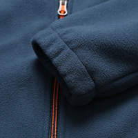Veste d'hiver polaire de haute qualité avec fermeture éclair couleur épissée logo personnalisé Offre Spéciale