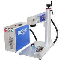 RAYCUS JPT Portabel, Mesin Penanda Laser Serat Mini 20W 30W 50W untuk Perhiasan Logam, Cincin