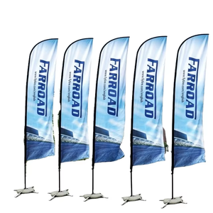 Banners Personalizados en Forma de Lágrima de Producción Rápida para Campañas de Marketing y Eventos Urgentes - Product Image 1