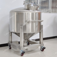 Équipement de mélange personnalisé en acier inoxydable de 200 L, mélangeur à tambour, machine à mélanger la crème cosmétique