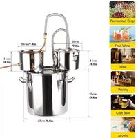 Kit de distillation d'alcool écologique BrightDay Eco-friendly Alcohol Still 8Gal/30L en acier inoxydable avec tube en cuivre et pompe pour la fabrication de bière artisanale à domicile