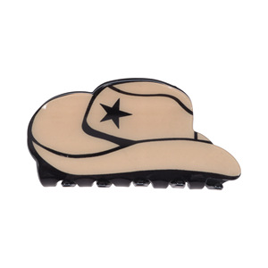 Western <b>Cowboy</b> <b>Hat</b> Hair Claw Clips Retro American Style Shark Hair Barrettes Cowgirl Star <b>Hat</b> Hair Catch For <b>Women</b> - Product Image 3