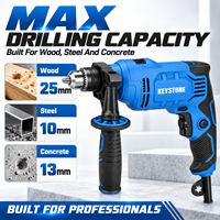 Perceuse à percussion électrique à vitesse variable avec cordon 220-240V 750W pour perçage multi-matériaux