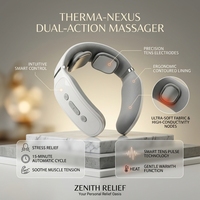 Masseur pour les épaules et le cou avec 5 modes de massage, design électrique sans fil rechargeable pour la maison et le bureau