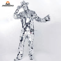 Veste lumineuse LED unisexe, vêtement miroir tendance pour adultes, pour la remise des diplômes, Halloween, scène, danse, fête, nouveautés