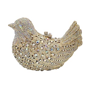 Women Bird Shaped Crystal Clutch Bag Unique Rhinestone Party Handbag Luxury <b>Purse</b> for Feast Formal Dinner Fete - Product Image 3