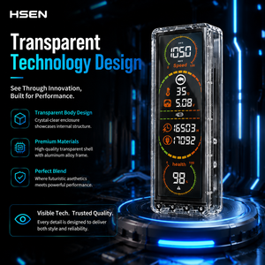 Transparent Cyber Design NVMe SSD Case 10Gbps USB C External M.2 SSD Enclosure with Real-Time Monitoring - Product Image 1