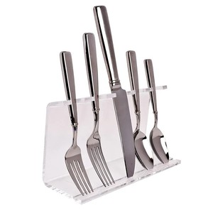Acrylic Flatware hiển thị đứng dao dĩa muỗng chủ Bút hiển thị Bạc Flatware hiển thị đứng - Product Image 1