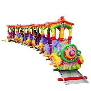 Children Mini Electric Manege Track Train Antique Toy Train Amusement Ride At The Mall