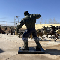 Estatua de Hulk de Marvel de Fibra de Vidrio de Alta Calidad, Tamaño Real, Marca Xintuo, Color Personalizable, Diseño Pintado Realista