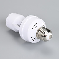 Sensor de movimiento infrarrojo PIR E27, portalámparas LED, interruptor de enchufe, 85-265V