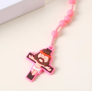 Tinh Tế Mặt Dây Chuyền Làm Bằng Tay Công Giáo Mân Côi Mặt Dây Chuyền Cho Trẻ Em Chéo Madonna Thiên Thần Chúa Giêsu Quà Tặng - Product Image 5