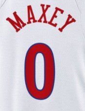 缝合或印花篮球球衣费城0马克西1哈登8米尔萨普12哈里斯21恩比德25西蒙斯 - Product Image 5