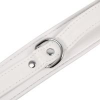 Esposas Blancas Para Restricciones BDSM Gear Set Y Tobilleras Puños Cuero BGO-0058