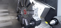 Machine CNC chinoise à grande vitesse, précision, rigidité, tourelle à servocommande lisse, changement d'outil rapide, tour pour découpe lourde