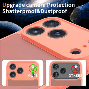 Funda para iPhone 17 Pro Max, Color Naranja, Precio de Fábrica al por Mayor, Tacto Suave, Resistente a Impactos, TPU+PC - Product Image 5