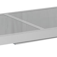 AJUNION Table de restaurant moderne en aluminium Table de jardin extensible env Table à manger Table d'extérieur