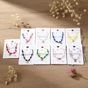 Angelina Seven Star Knot <b>String</b> Bracelets <b>Gold</b> Plated Stainless Steel Unisex Fashion Gift 12Pcs - Product Image 2