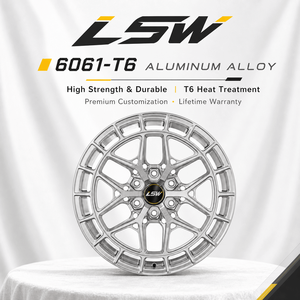 LS8030 Custom Forged Aluminum Grid Mesh <b>Spoke</b> <b>Wheels</b> 6x139.7 Alloy Rims Fit For SUV Offroad Car - Product Image 4