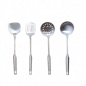 Utensilios de cocina: Cuchara espumadera de malla metálica 304, cucharón de acero inoxidable para sopa, espátula ranurada, juego de herramientas de cocina, utensilios de cocina - Product Image 1