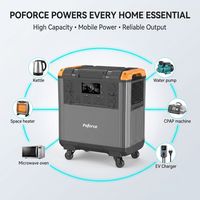 Station d'alimentation portable 3000W 5376Wh LiFePO4 UK 230V Générateur solaire pour caravane, camping-car, maison de vacances hors réseau, prise UKCA
