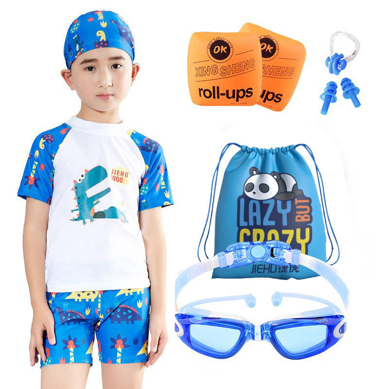 2805 กระเป๋าปลาสีฟ้ากระจกสีฟ้าขาวแขนลอย AC-6 สีน้ำเงิน