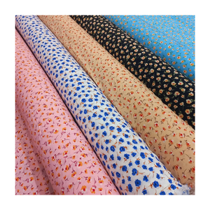 Venta al por mayor 30S 45S alta calidad rayón impreso tela pequeño Floral diseño personalizado <span class=keywords><strong>Chalis</strong></span> 100% viscosa rayón tela para camisa de vestir - Product Image 2