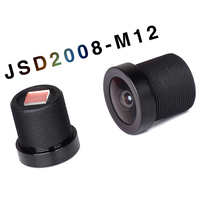 Objectif M12 2,05 mm EFL F2.0 pour vision nocturne, caméra CCTV 5MP, téléobjectif HD Starlight, grande ouverture à longue focale
