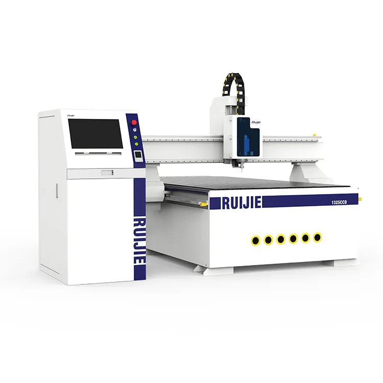 Ruijie 1325CCD ATC 모델 MDF 가구 만드는 광고 CNC 라우터 CCD 시스템