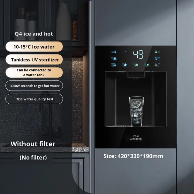 Portable Household Electric Soda Sparkling Water Maker 3L Capacity Hot/Cold/Warm Safe Built-in Stainless Steel Modern Design
