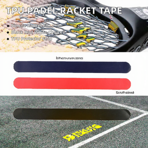 เทปป้องกันหัวไม้แพเดิล Whizz <span class=keywords><strong>2023</strong></span> ราคาประหยัด วัสดุ PU สีขาว/ดำ ลายวงกลม รุ่น PRT-01 - Product Image 2